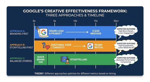 Diagram showing the three approaches with timeline visualization